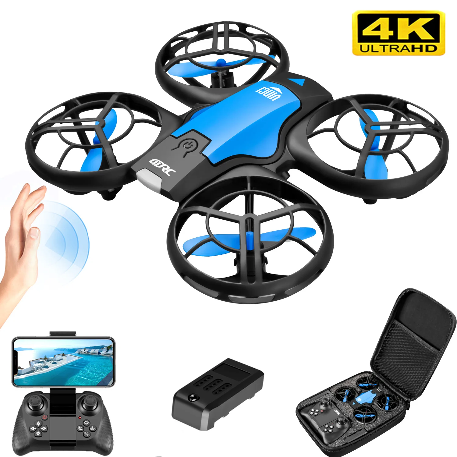 Drone Camera Hd - V8 Neue Mini-Drohne 4K Professionelle HD